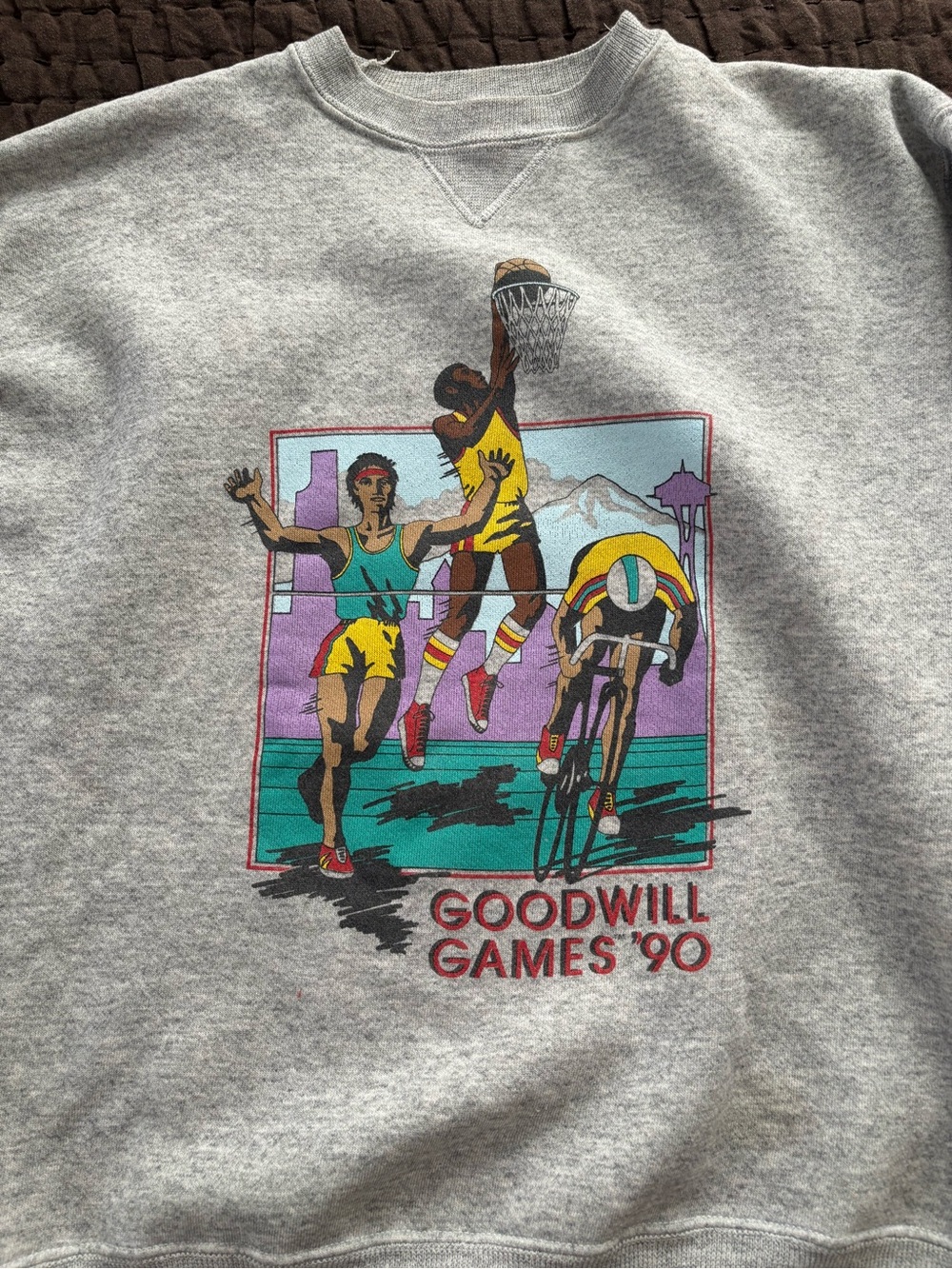 Vintage Hanes Grey Crewneck Sweatshirt - Picture 2 of 5